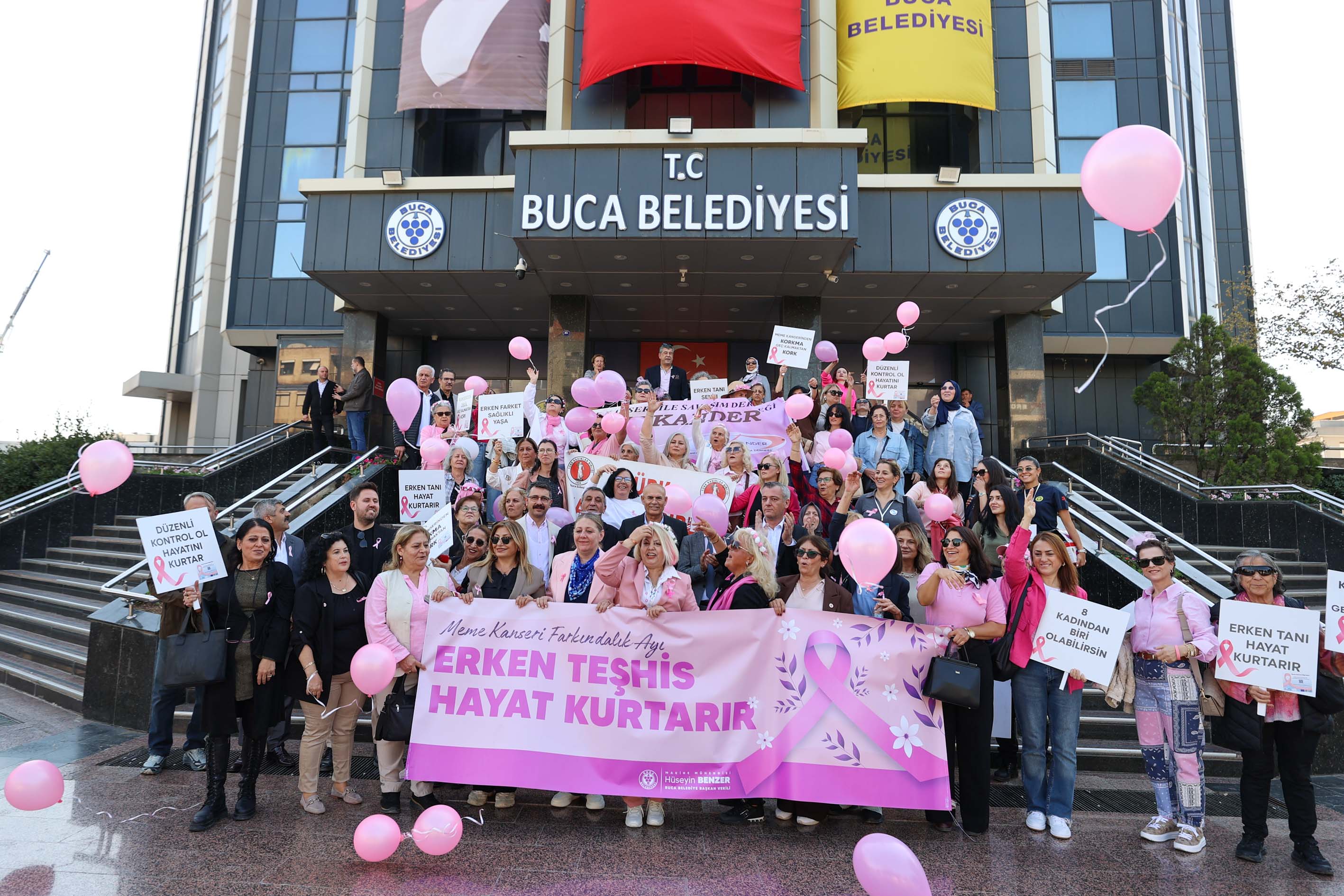 Buca’da Pembe Yürüyüşle Hayata Bir Adım