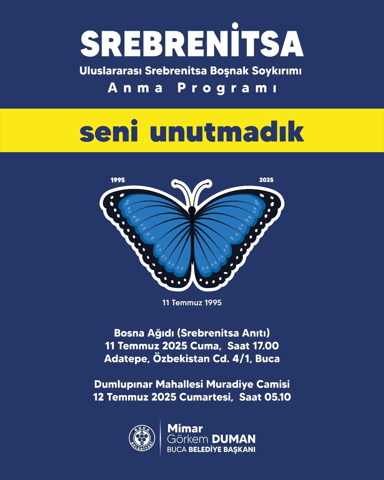 Srebrenitsa Soykırımı’nda Katledilen Canlar Buca’da Anılacak