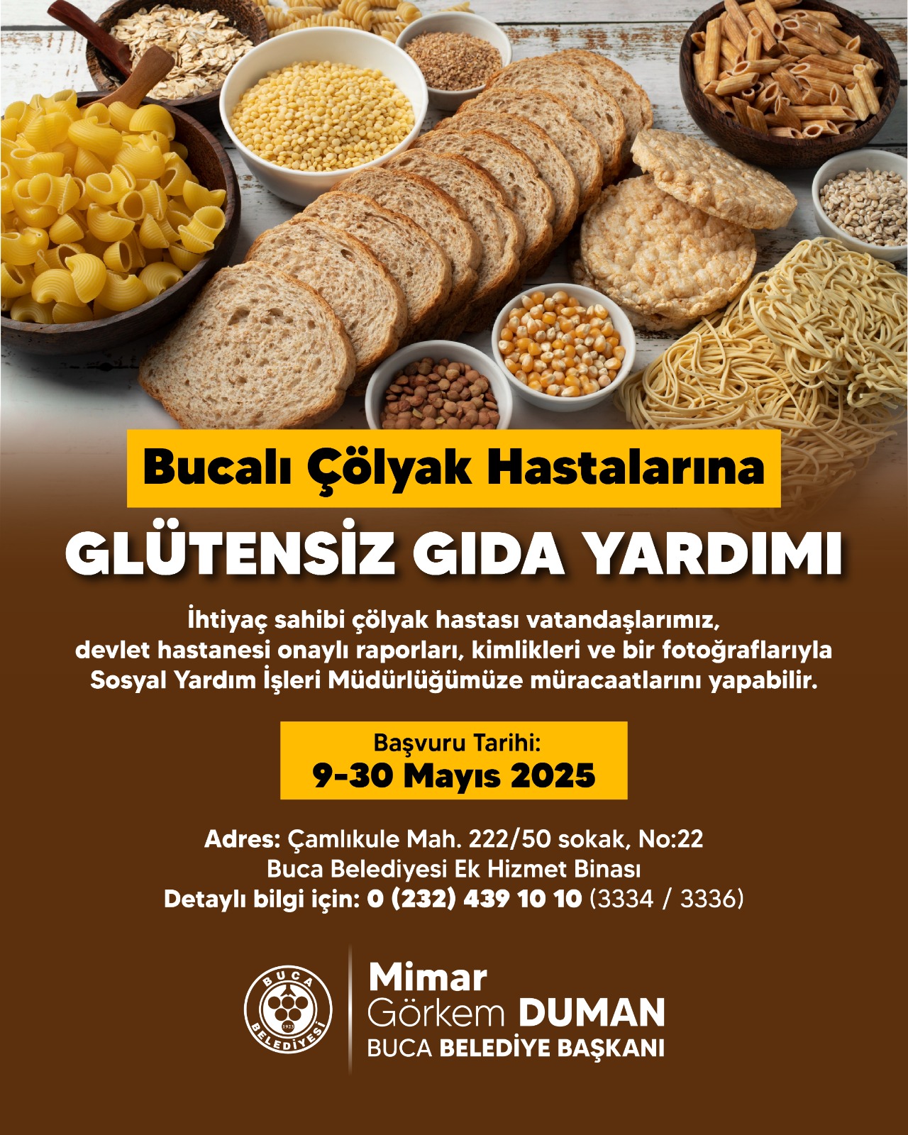 Buca Belediyesi’nden Çölyak Hastalarına Müjde