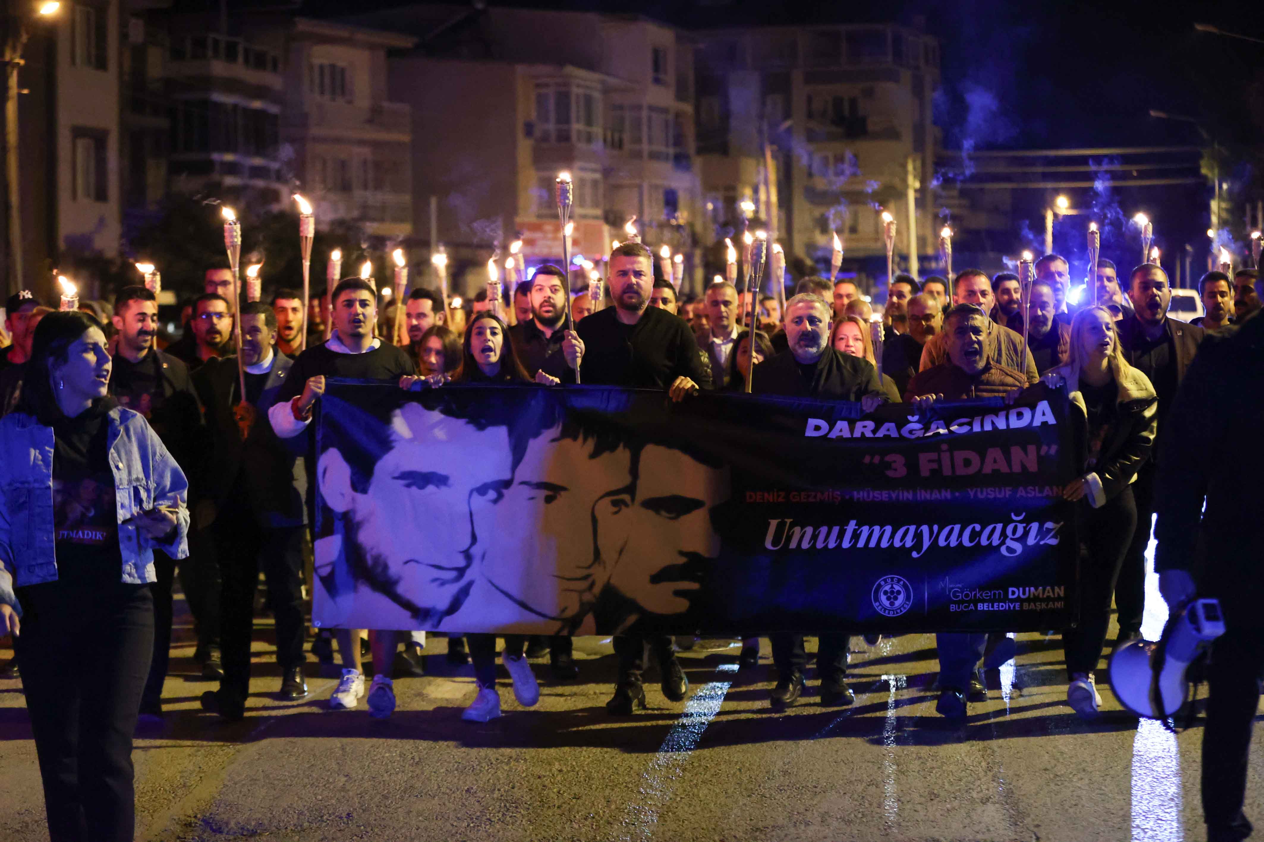 Buca ‘üç fidan’ı unutmadı